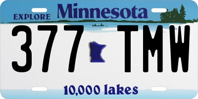 MN license plate 377TMW