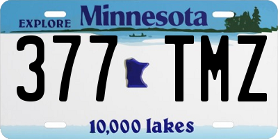 MN license plate 377TMZ