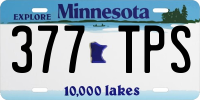 MN license plate 377TPS