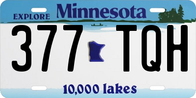 MN license plate 377TQH