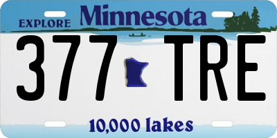 MN license plate 377TRE
