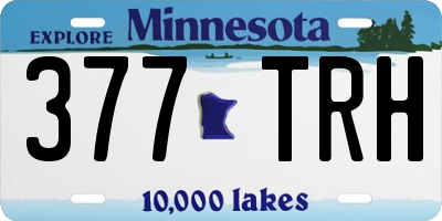 MN license plate 377TRH