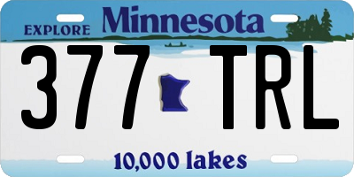 MN license plate 377TRL
