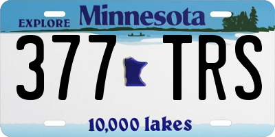 MN license plate 377TRS
