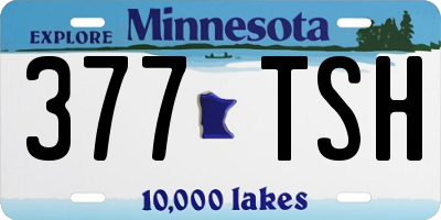 MN license plate 377TSH