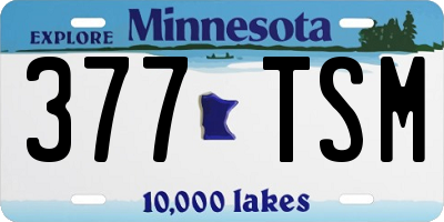 MN license plate 377TSM