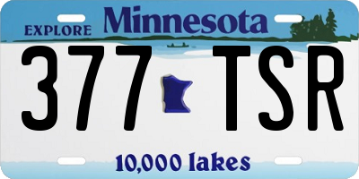 MN license plate 377TSR