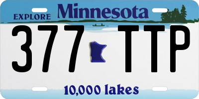MN license plate 377TTP