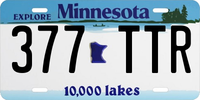 MN license plate 377TTR