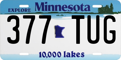 MN license plate 377TUG