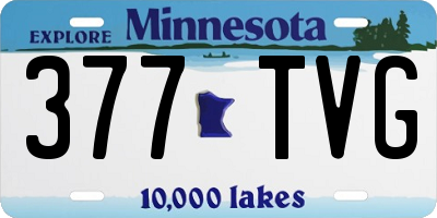 MN license plate 377TVG