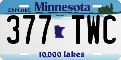 MN license plate 377TWC