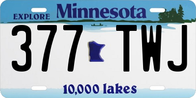 MN license plate 377TWJ