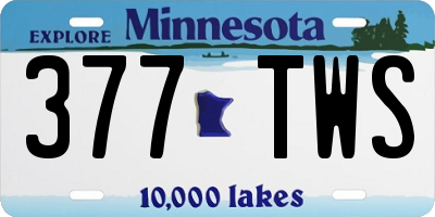 MN license plate 377TWS