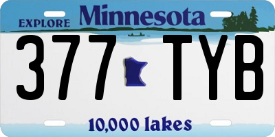 MN license plate 377TYB