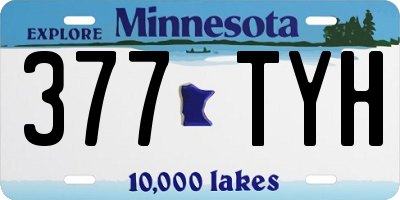 MN license plate 377TYH