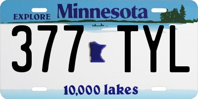 MN license plate 377TYL