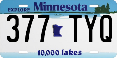 MN license plate 377TYQ