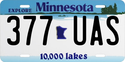 MN license plate 377UAS