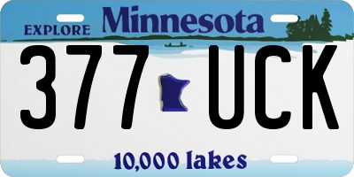 MN license plate 377UCK