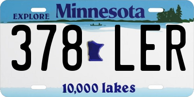 MN license plate 378LER