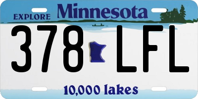 MN license plate 378LFL