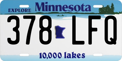 MN license plate 378LFQ