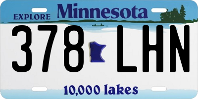 MN license plate 378LHN