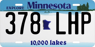 MN license plate 378LHP