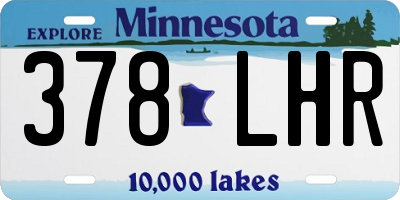 MN license plate 378LHR