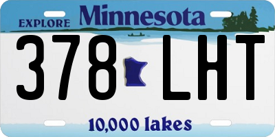 MN license plate 378LHT