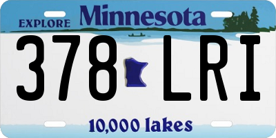 MN license plate 378LRI