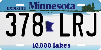 MN license plate 378LRJ