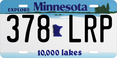 MN license plate 378LRP