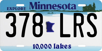 MN license plate 378LRS