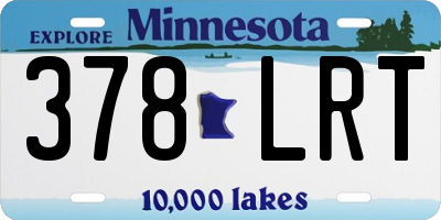 MN license plate 378LRT