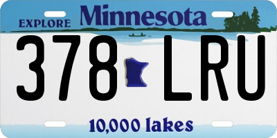 MN license plate 378LRU