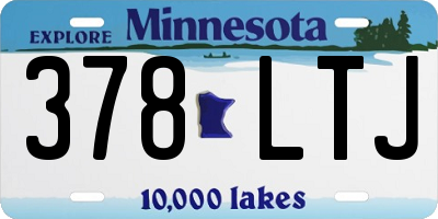 MN license plate 378LTJ