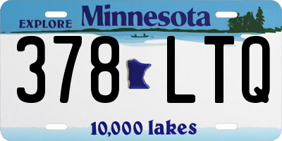 MN license plate 378LTQ