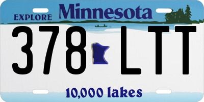 MN license plate 378LTT