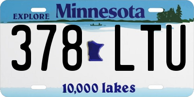 MN license plate 378LTU