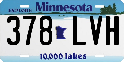 MN license plate 378LVH