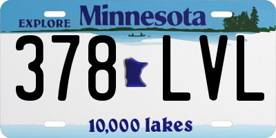 MN license plate 378LVL
