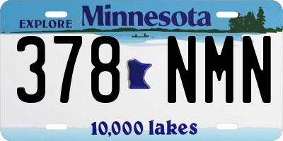 MN license plate 378NMN