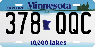 MN license plate 378QQC