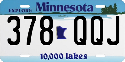 MN license plate 378QQJ