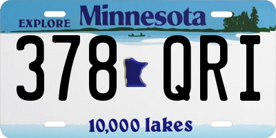 MN license plate 378QRI