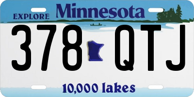 MN license plate 378QTJ