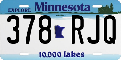 MN license plate 378RJQ