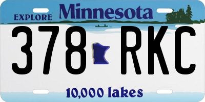 MN license plate 378RKC